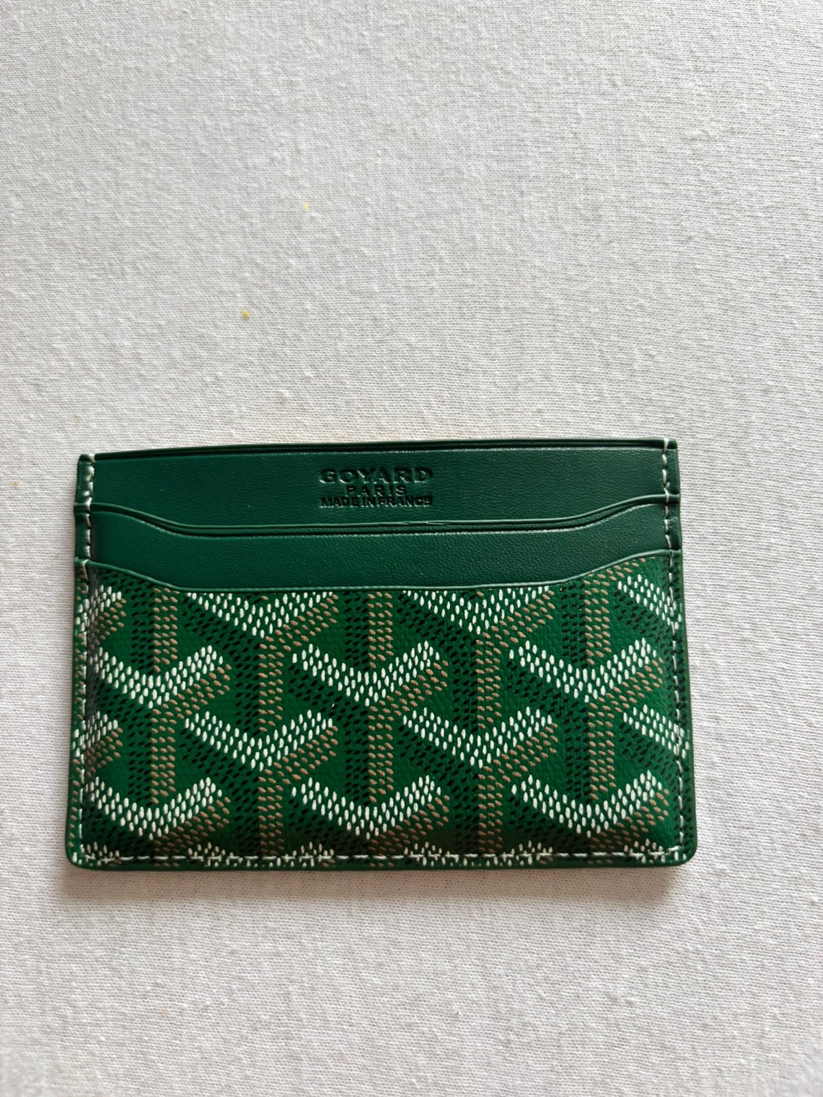 Goyard card holder - green, Overige merken, Verzenden, Nieuw, Leer