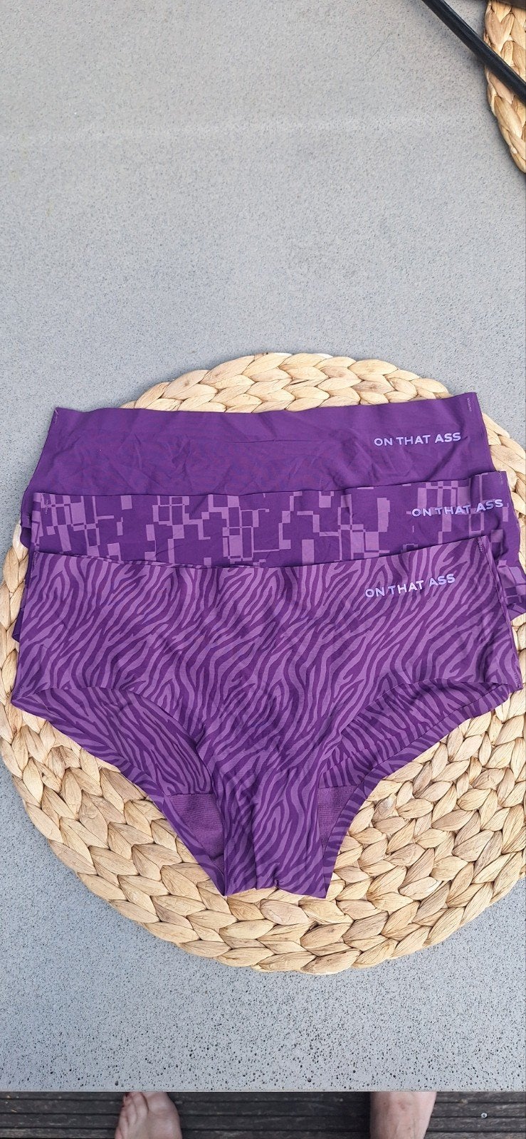 dames slips On that Ass mt xs, On that ass, Ophalen of Verzenden, Paars, Slip