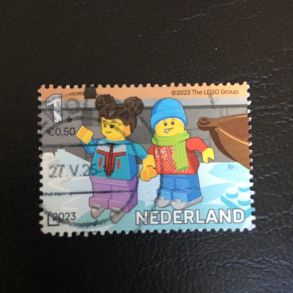 2276 Nederland 2023 NVPH 4148e LEGO, Schaatsen - gestempeld, Ophalen of Verzenden, Na 1940, Gestempeld