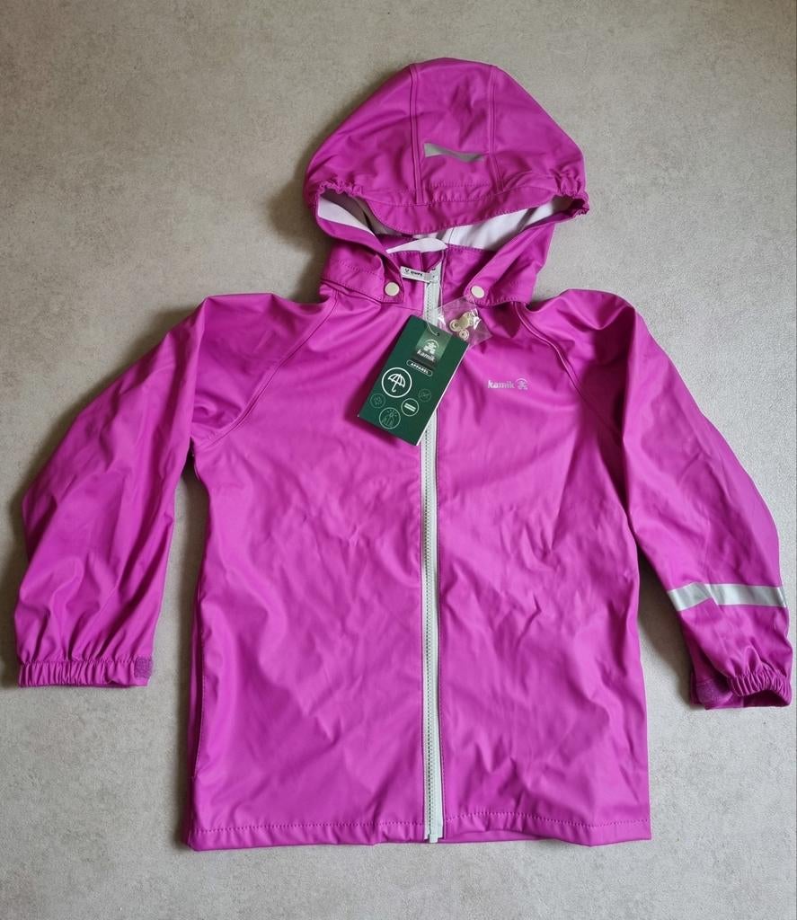 Nieuwe regenjas roze paars mt 122, Kinderen en Baby's, Kinderkleding | Maat 122, Meisje, Nieuw, Ophalen of Verzenden, Kamik