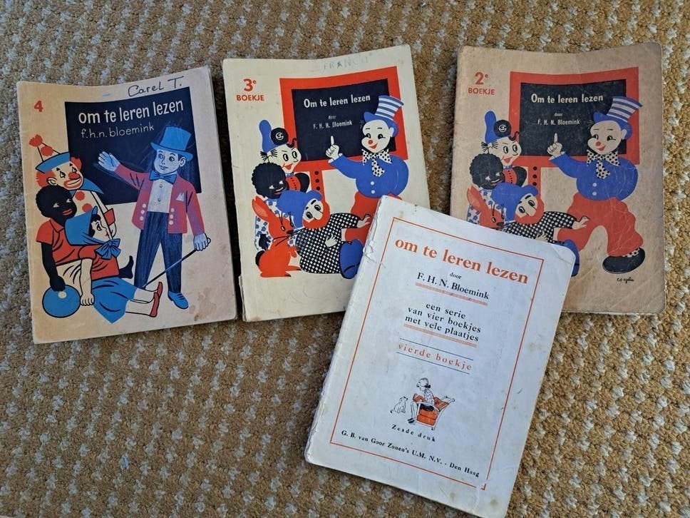 Vintage kinderboeken F.H.N. Bloemink - Om te leren lezen, Ophalen of Verzenden, Oude leer lezen boekjes