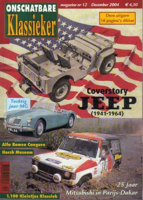 OK 12 2004 : Willys Jeep - VW Karmann Ghia - Mitsubishi, Boeken, Auto's | Folders en Tijdschriften, Gelezen, Algemeen, Ophalen of Verzenden