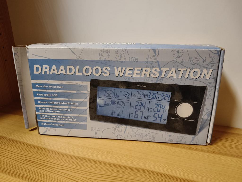 Nieuw. Draadloos Weerstation SnoozeLight met LCD-scherm, Audio, Tv en Foto, Weerstations en Barometers, Ophalen of Verzenden, Nieuw