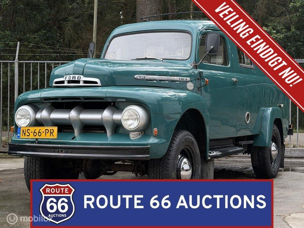 Ford F-3 Panel Van 4x4 Marmonherrington | 1951 | Route 66 Au, Auto's, Overige carrosserieën, Zwart, Bedrijf, Handgeschakeld