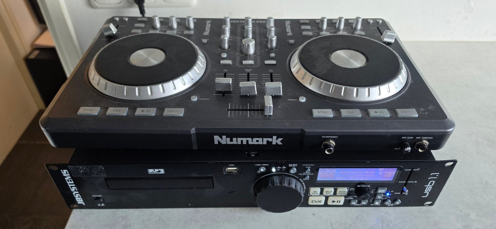 Numark Mixtrack Pro & JB Systems USB 1.1 DJ Set, Muziek en Instrumenten, Ophalen of Verzenden, Gebruikt, Dj-set, Numark