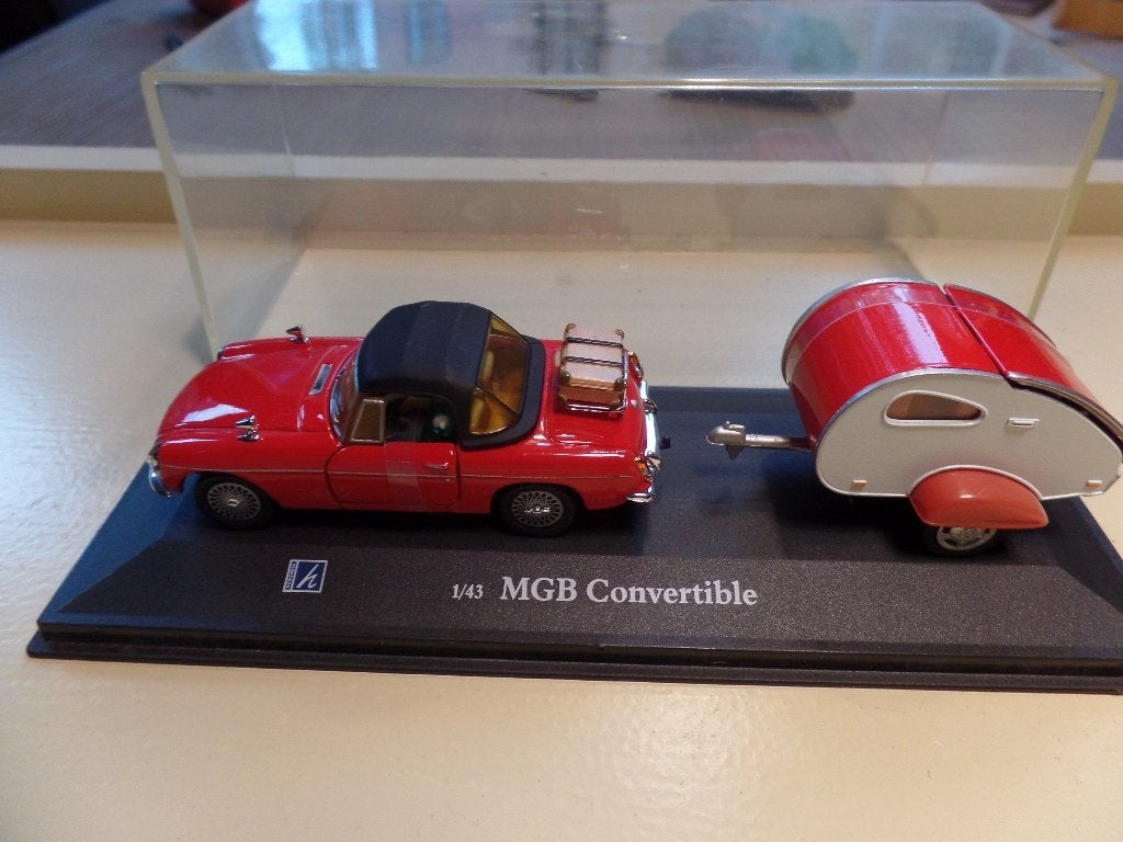 MGB Convertible met caravan Hongwell, Hobby en Vrije tijd, Verzenden, Zo goed als nieuw, Auto, Overige merken