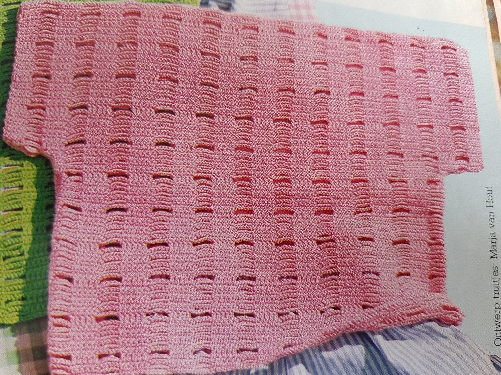 Truitje met korte mouwen haakpatroon, Ophalen of Verzenden, Zo goed als nieuw, Haken, Patroon of Boek