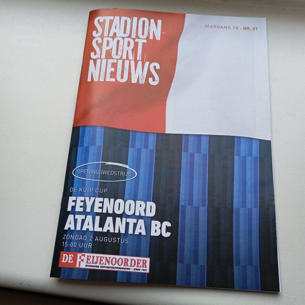 Programmaboekje Feyenoord, Verzamelen, Ophalen of Verzenden, Zo goed als nieuw, Feyenoord