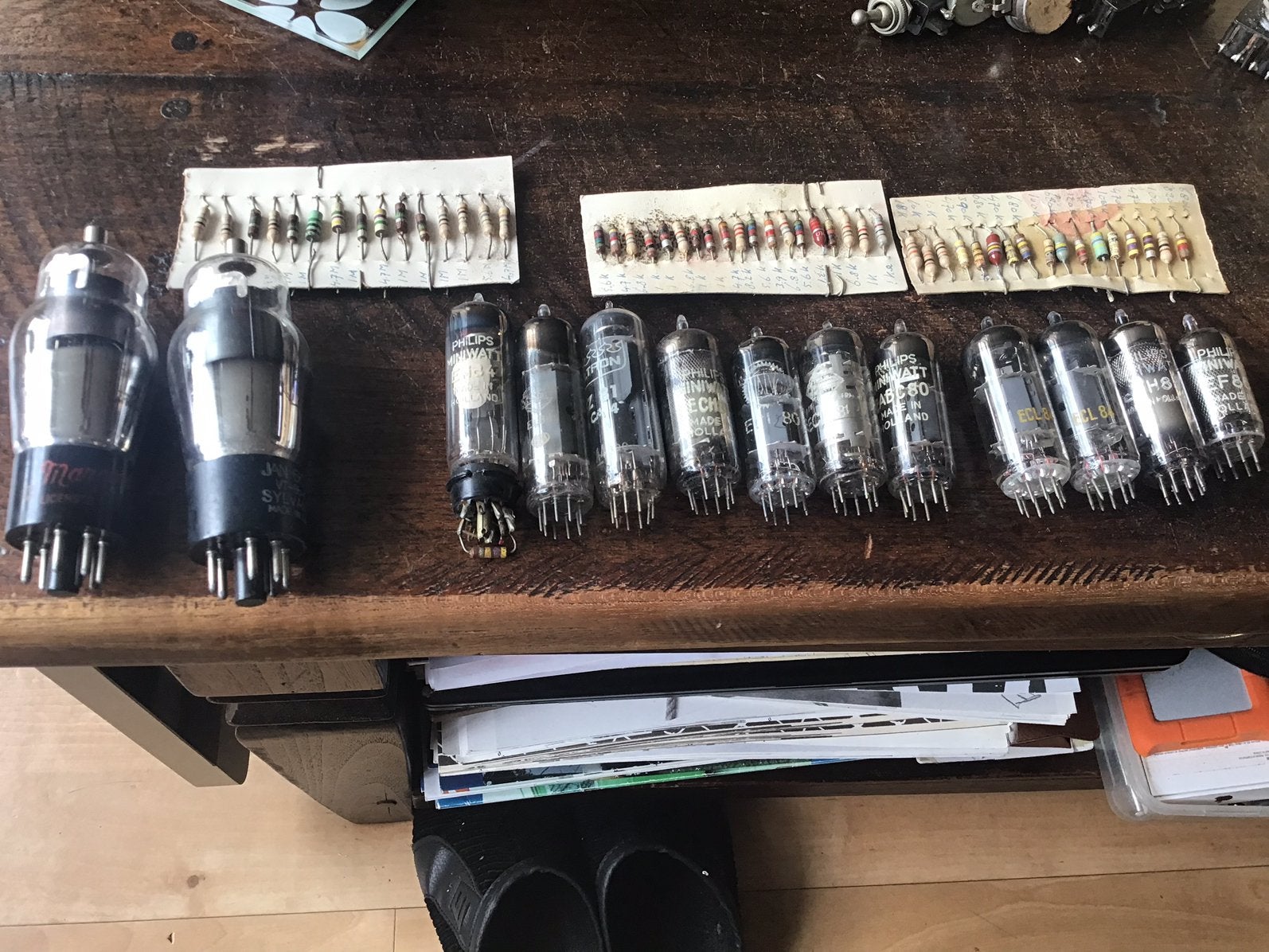 Radio / versterker buizen vintage, Ophalen, Zo goed als nieuw