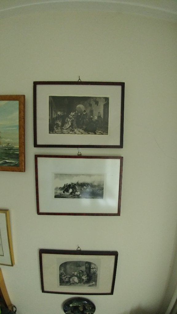 3 Antieke steendrukken in dezelfde lijsten, Antiek en Kunst, Ophalen of Verzenden, Portret en Figuren, Gravure