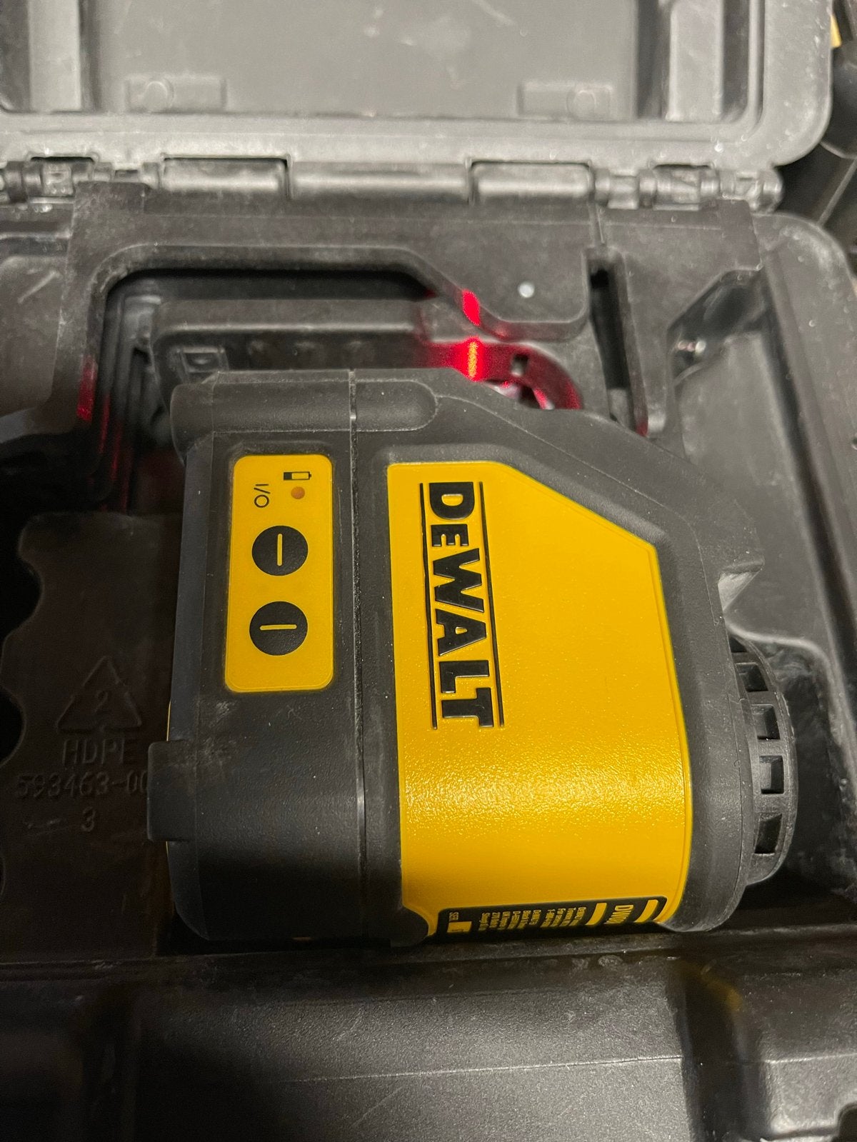 DeWalt DW088K Kruislijnlaser - Rood - Zelfnivellerend, Ophalen of Verzenden, Gebruikt, Licht