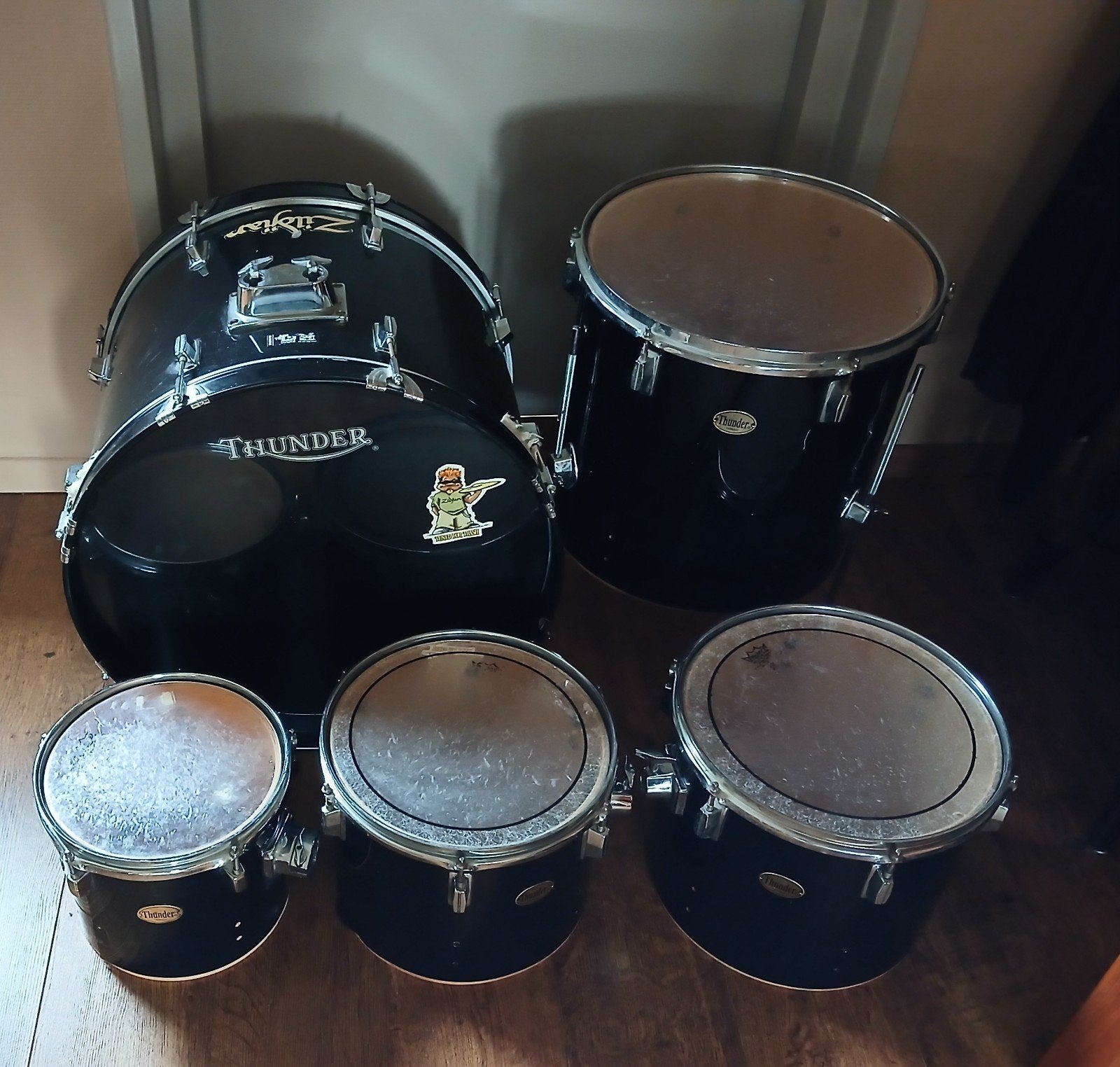 thunder drumstel, Muziek en Instrumenten, Ophalen, Gebruikt, Drums of Percussie
