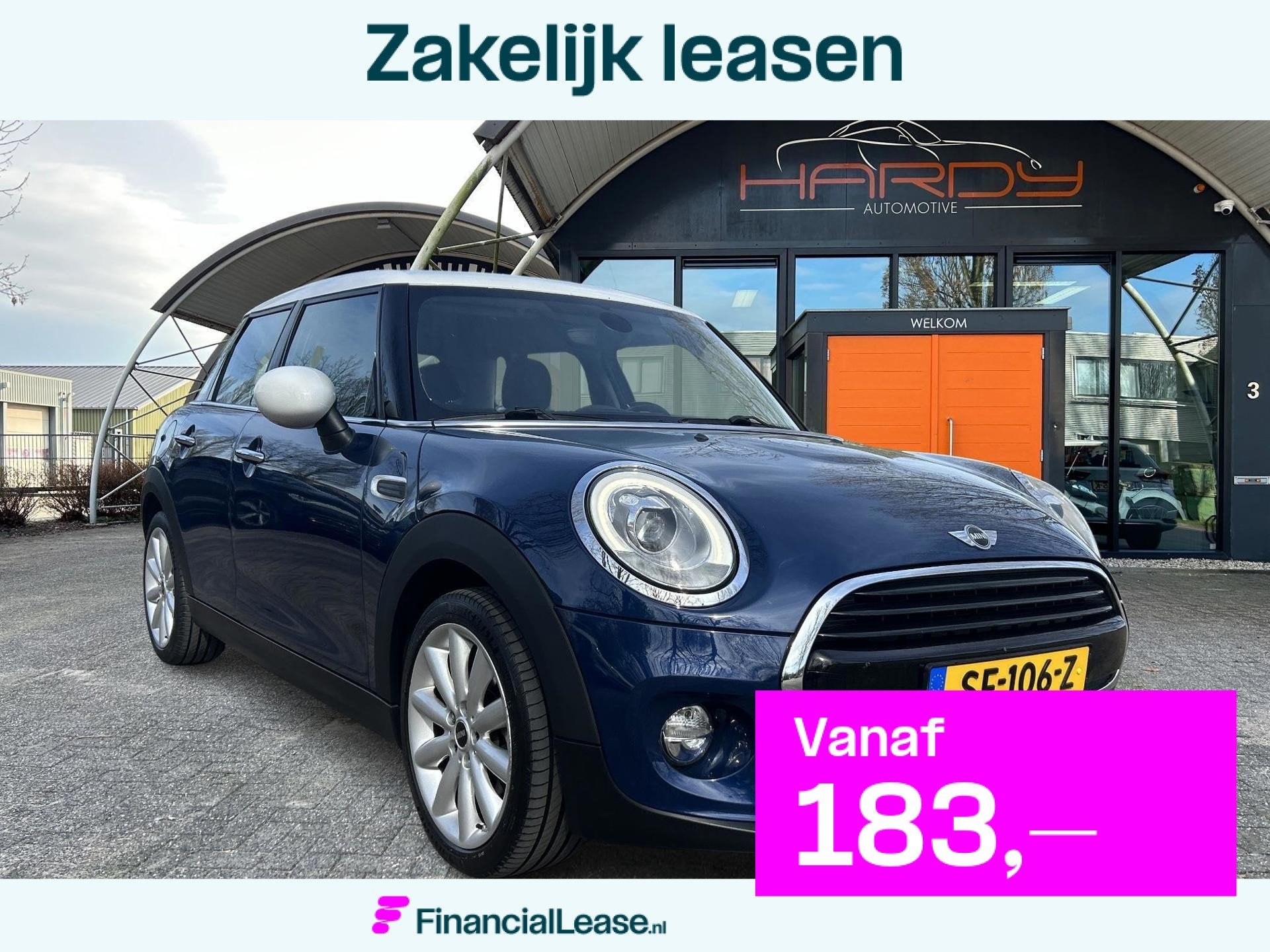 Mini Mini 1.5 Cooper Serious Business NAVI LED 1e EIG RIJKLA, Gebruikt, Blauw, 49 €/maand, Origineel Nederlands