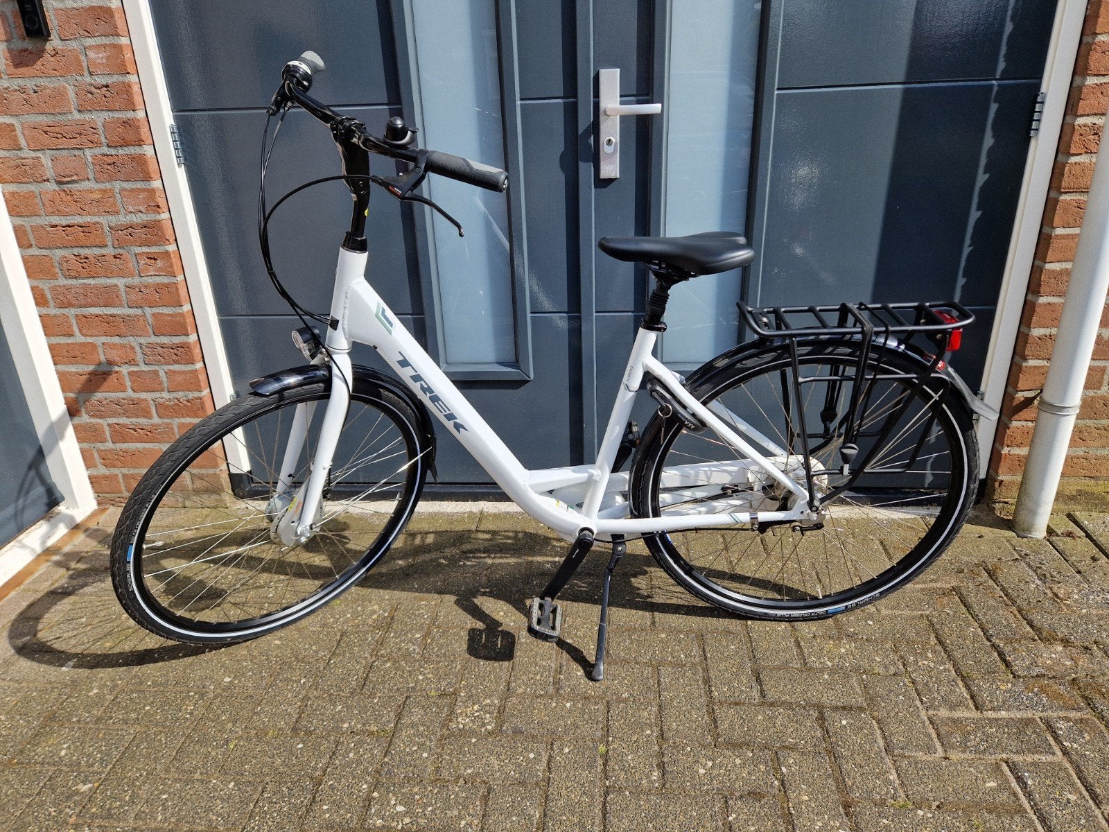 Trek damesfiets, zo goed als nieuw, 7 versnellingen, 53 tot 56 cm, Velgrem, Versnellingen, Zo goed als nieuw