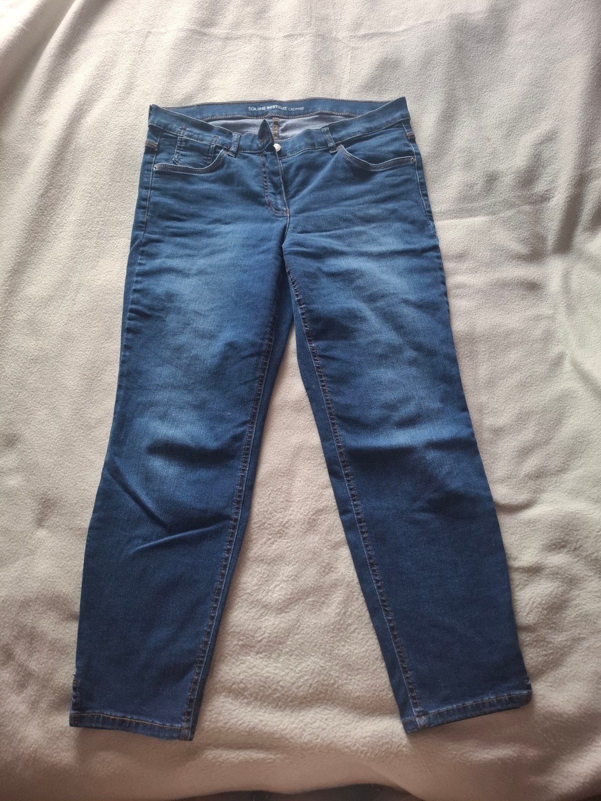 spijkerbroek maat 42, beenmaat 32, Kleding | Dames, Spijkerbroeken en Jeans, Blauw, Overige jeansmaten, Ophalen of Verzenden, Zo goed als nieuw