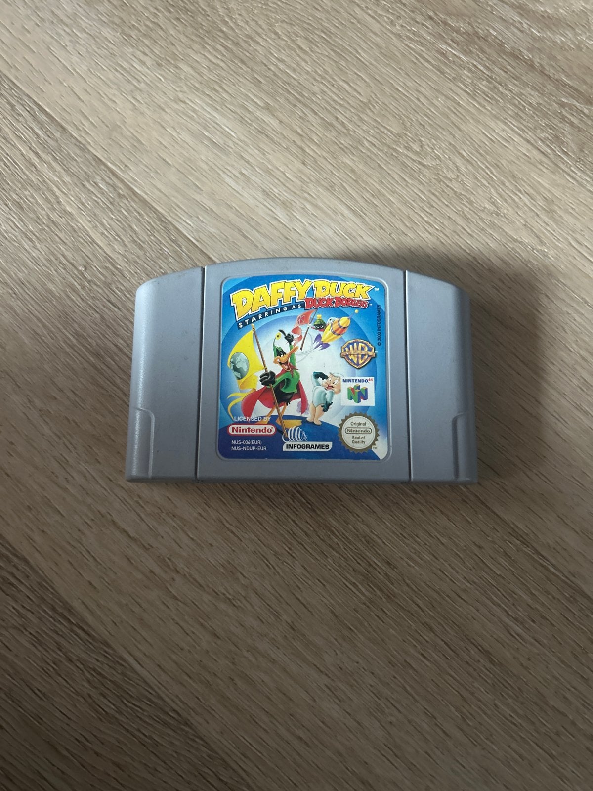 Daffy Duck Starring as Duck Dodgers N64 Game Cartridge, Spelcomputers en Games, Games | Nintendo 64, Gebruikt, 1 speler, Vanaf 7 jaar