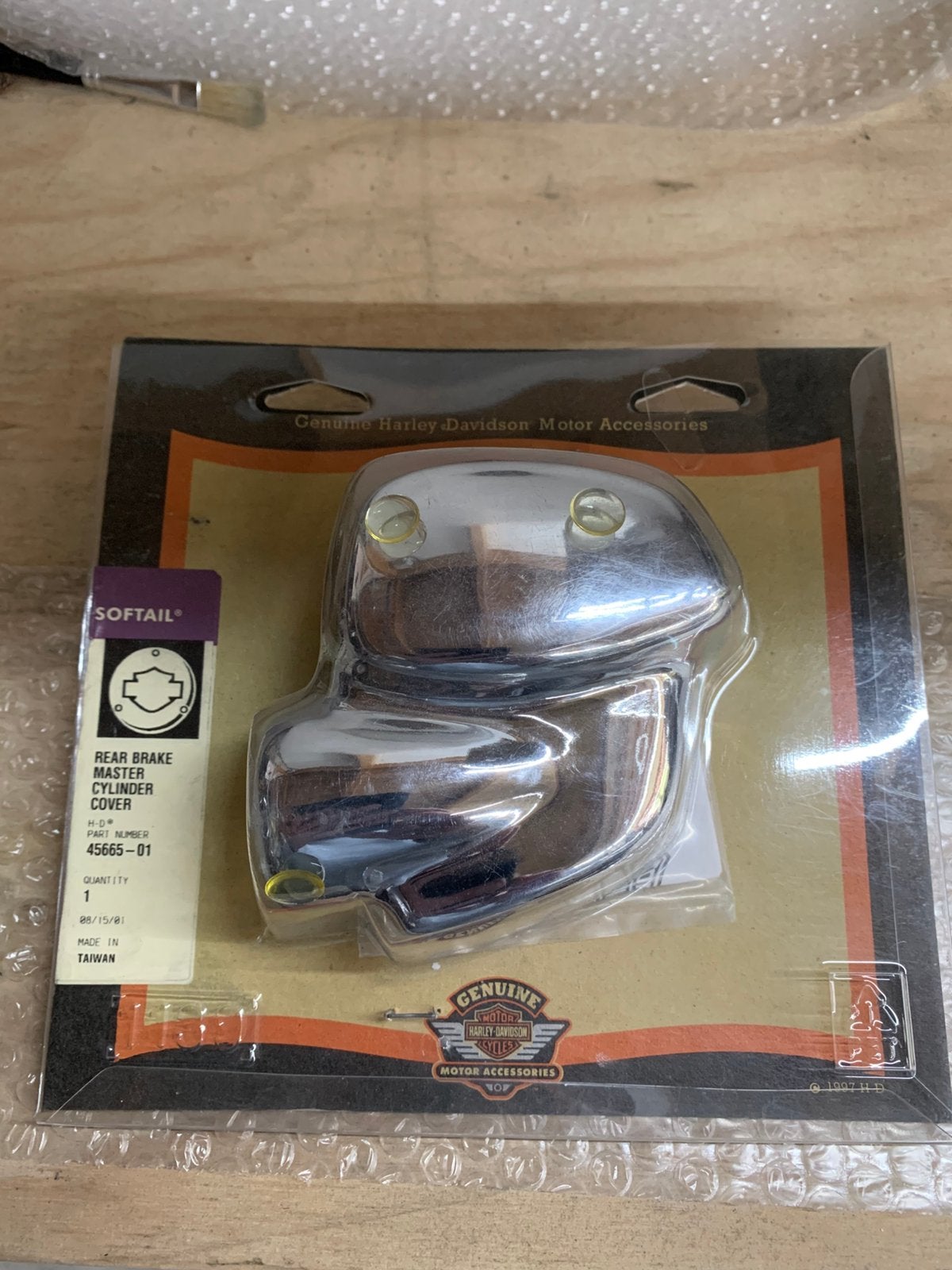 Chrome cover remreservoir softail, Motoren, Onderdelen | Harley-Davidson, Ophalen of Verzenden, Nieuw