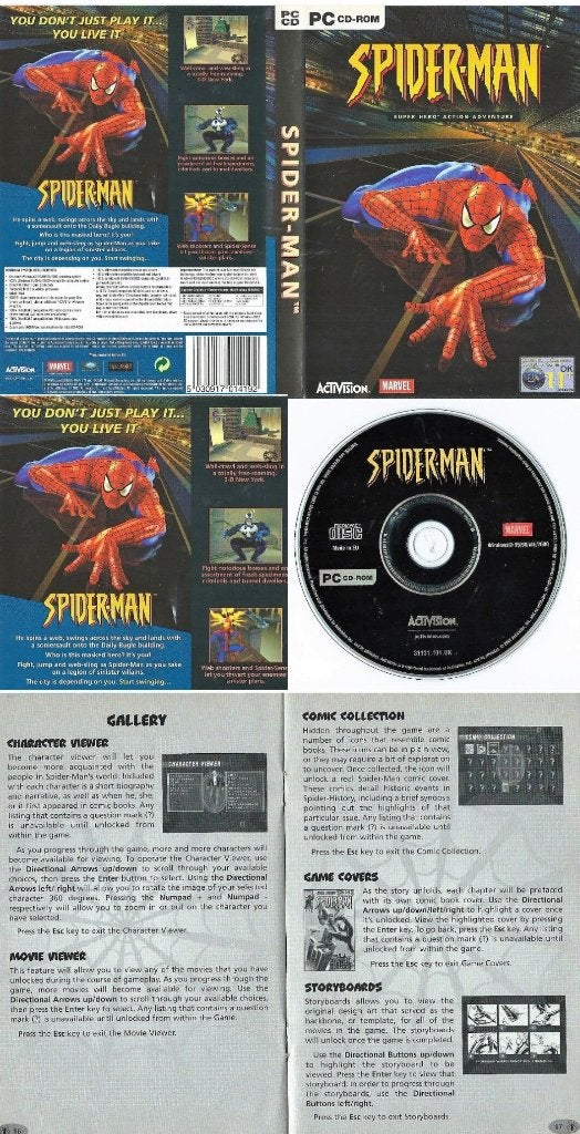 Spiderman super hero videogame incl boekje, Spelcomputers en Games, Games | Pc, Avontuur en Actie, 1 speler, Ophalen of Verzenden