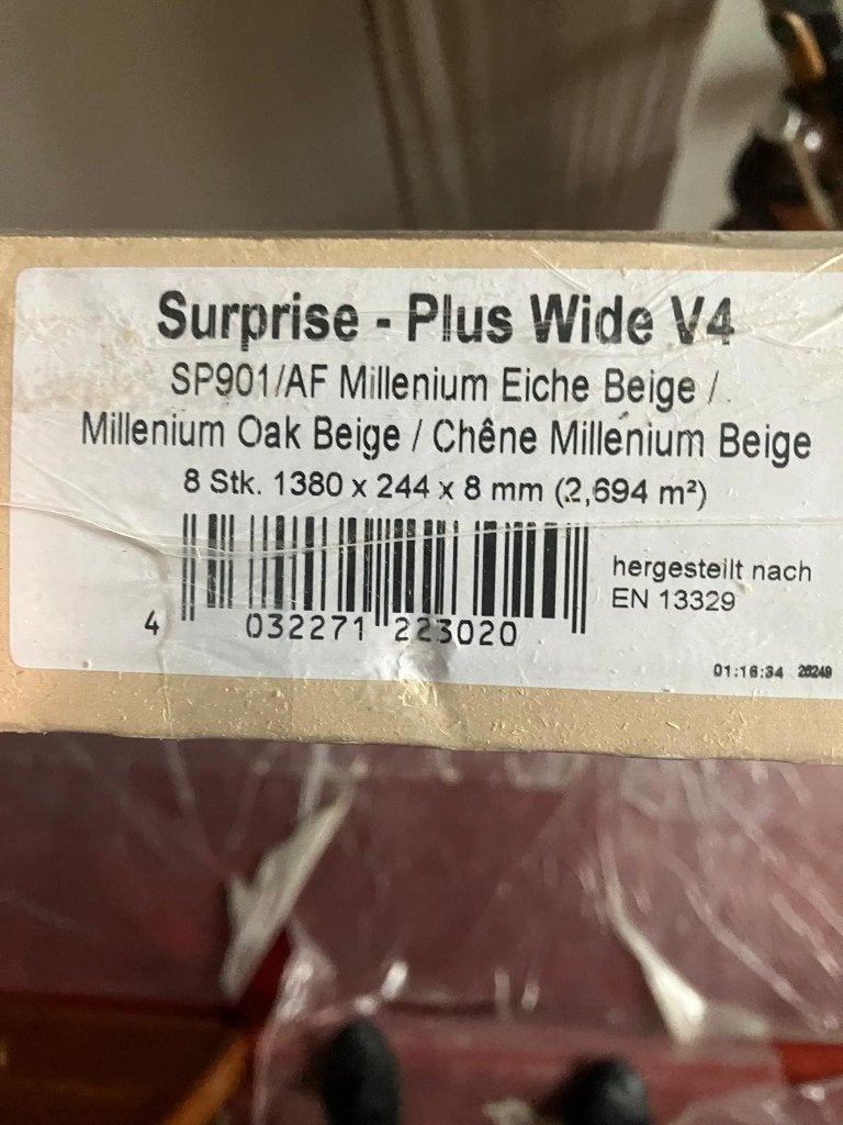2 pakken Surprise Plus Wide V4 Laminaat, Ophalen, 50 tot 150 cm, Nieuw, 10 m² of meer