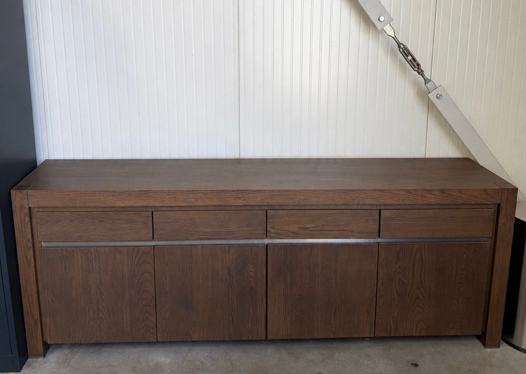dressoir 220 cm – donkerbruin / hotel chique, Ophalen, Gebruikt, 25 tot 50 cm, 200 cm of meer