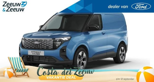 Ford E-Transit Courier Limited 46 kWh 136 pk | 17" LM velgen, 12 maanden, 300 km, Automatische klimaatregeling, 44 kWh