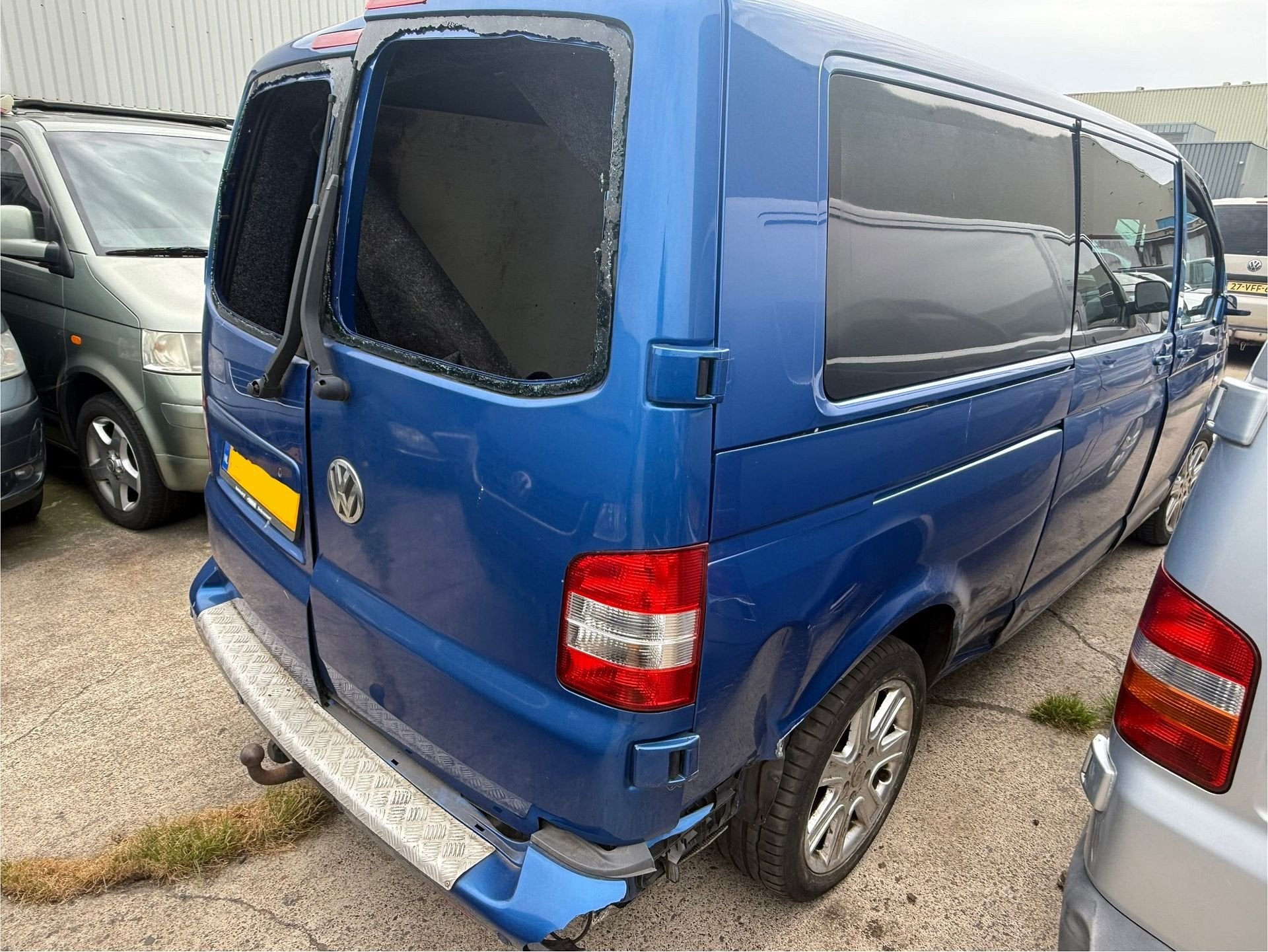Volkswagen T5 achterdeur Rechts LA5W, Gebruikt, Volkswagen, Ophalen of Verzenden, Achter