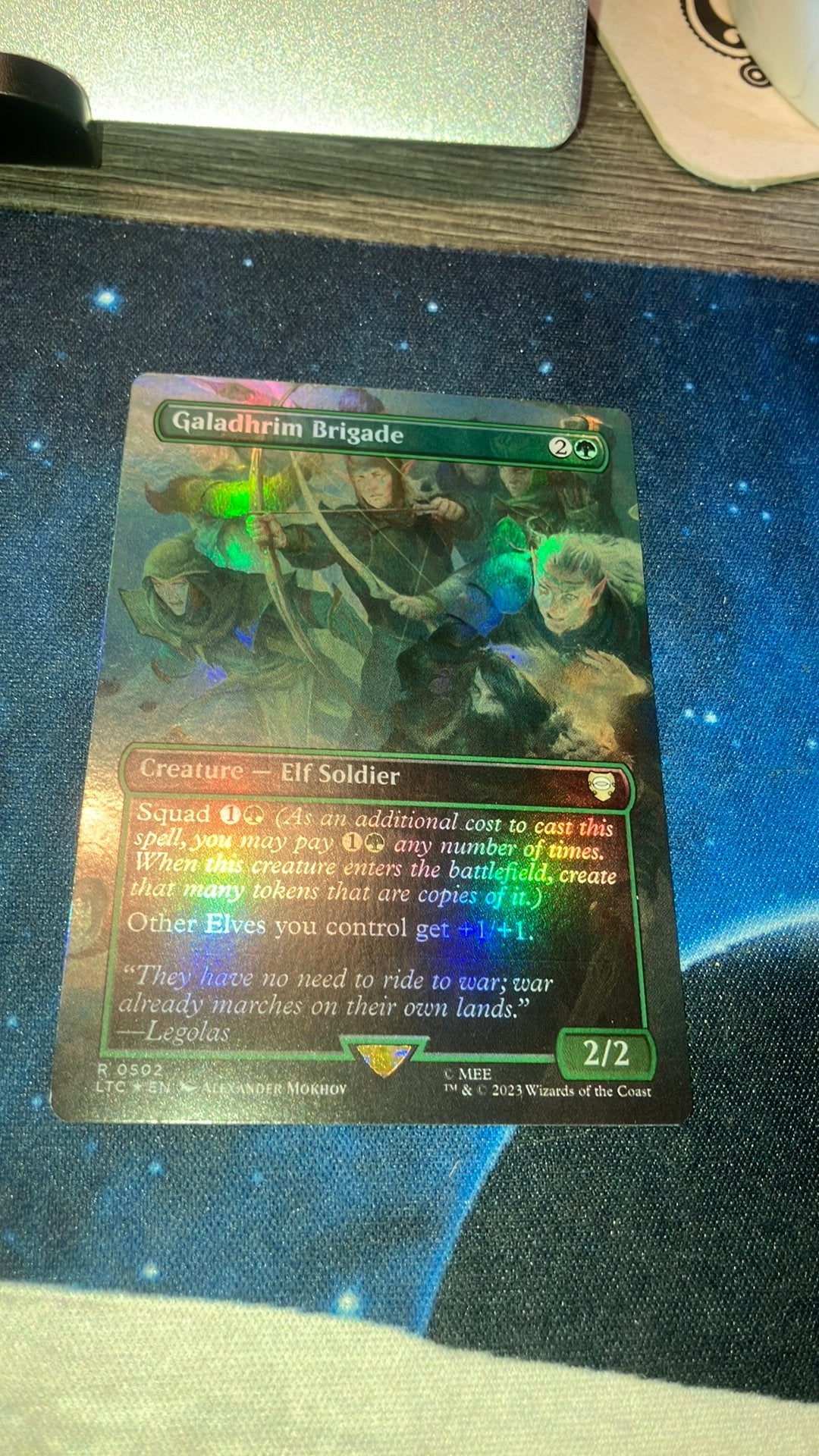 Foil Galadhrim Brigade, Hobby en Vrije tijd, Verzamelkaartspellen | Magic the Gathering, Ophalen of Verzenden, Zo goed als nieuw