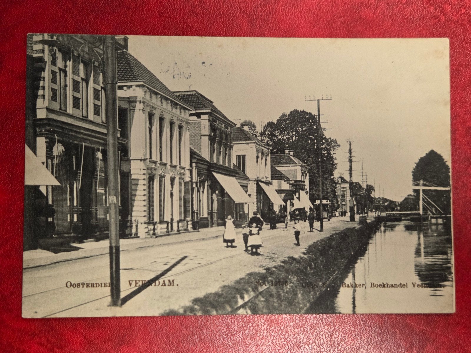 Veendam Oosterdiep met tram, Ophalen of Verzenden, Voor 1920, Groningen