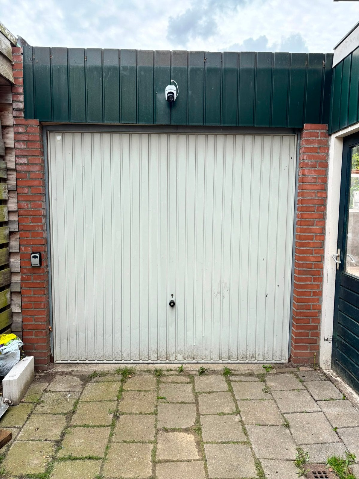 Oude garage deur / oud ijzer, Ophalen, Gebruikt, IJzer