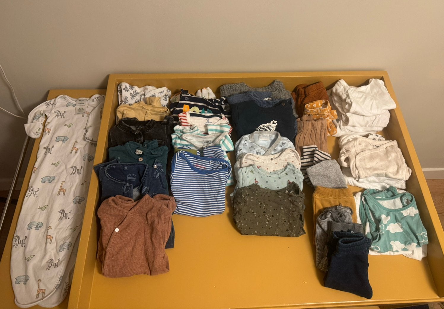 Groot pakket babykleding maat 50-56, diverse merken, Ophalen of Verzenden, Zo goed als nieuw, Maat 50