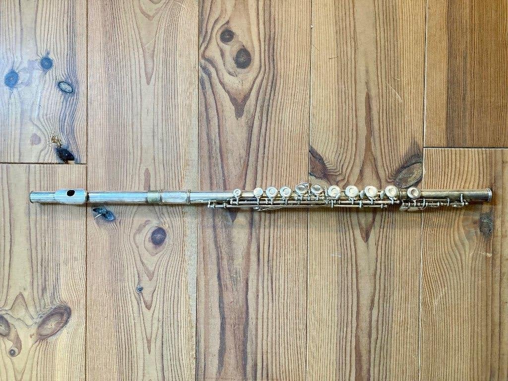Dwarsfluit, Muziek en Instrumenten, Blaasinstrumenten | Dwarsfluiten en Piccolo's, Ophalen, Gebruikt, Dwarsfluit, Met koffer of tas