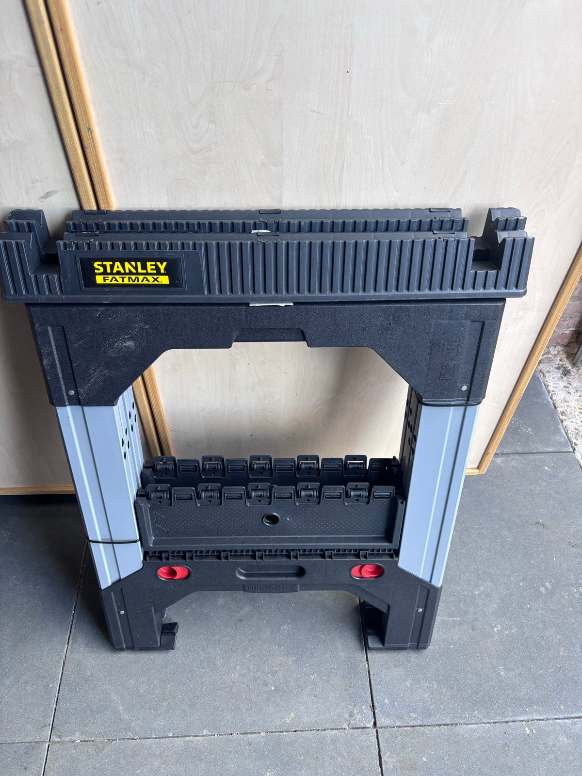 Stanley 1-92-980 FatMax Metalen schragen capaciteit 1.150 kg, Ophalen of Verzenden, Nieuw, 70 tot 120 cm, Inklapbaar