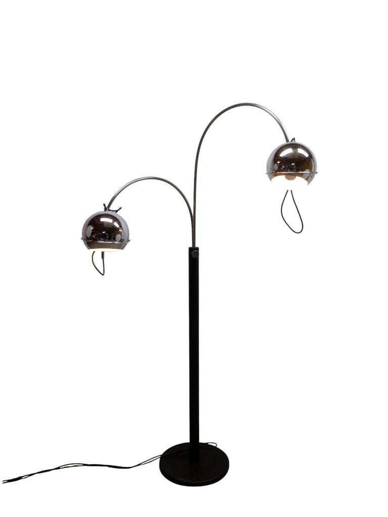 Dubbele boog vloerlamp vintage, jaren 70, Ophalen, Gebruikt, Vintage, Rijksstraatweg 37 Wilp