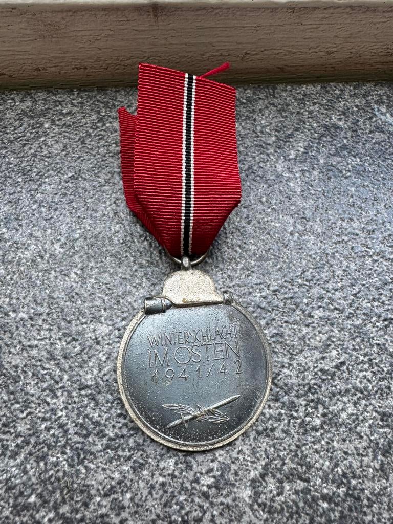 Ostfront medaille ww2 ongemarkeerd, Verzamelen, Militaria | Tweede Wereldoorlog, Ophalen of Verzenden, Landmacht, Duitsland, Lintje, Medaille of Wings
