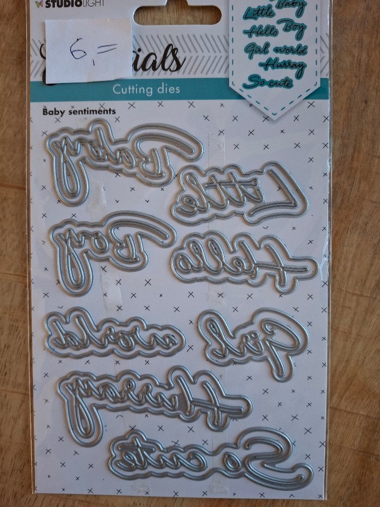 Studio Light Baby sentiments, Hobby en Vrije tijd, Ophalen of Verzenden, Nieuw, Overige thema's, Pons of Mal