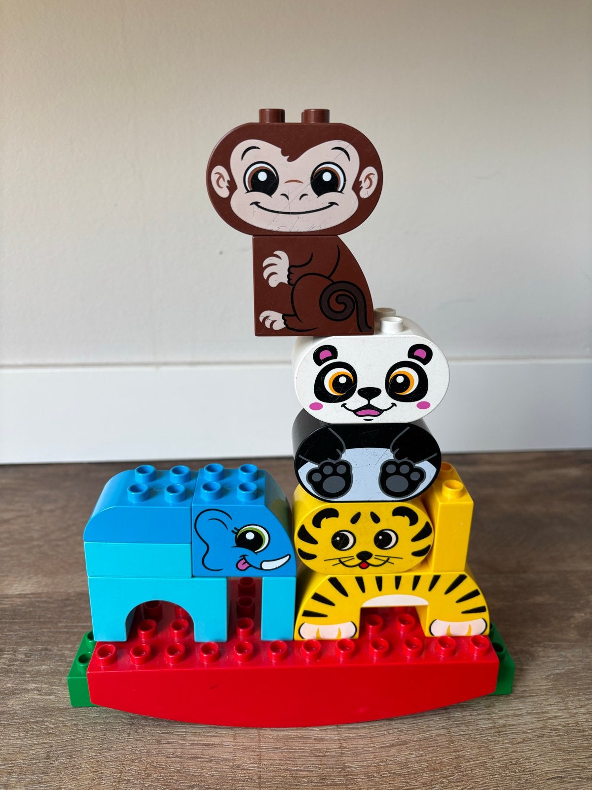 LEGO DUPLO Stapelbare Dieren: Aap, Panda, Tijger, Olifant, Kinderen en Baby's, Speelgoed | Bouwstenen, Ophalen, Zo goed als nieuw