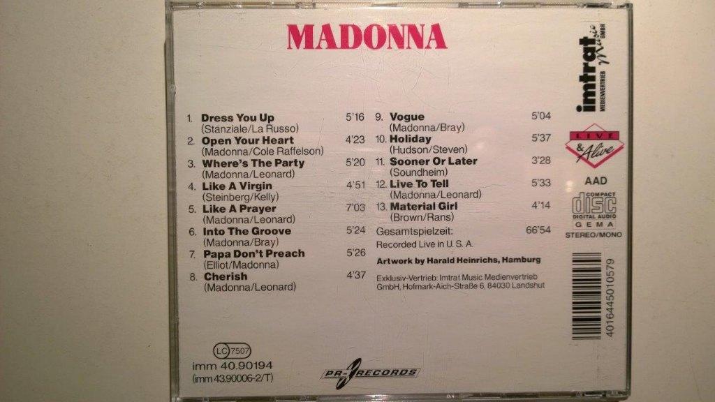 Madonna - Live & Alive, Ophalen of Verzenden, Zo goed als nieuw