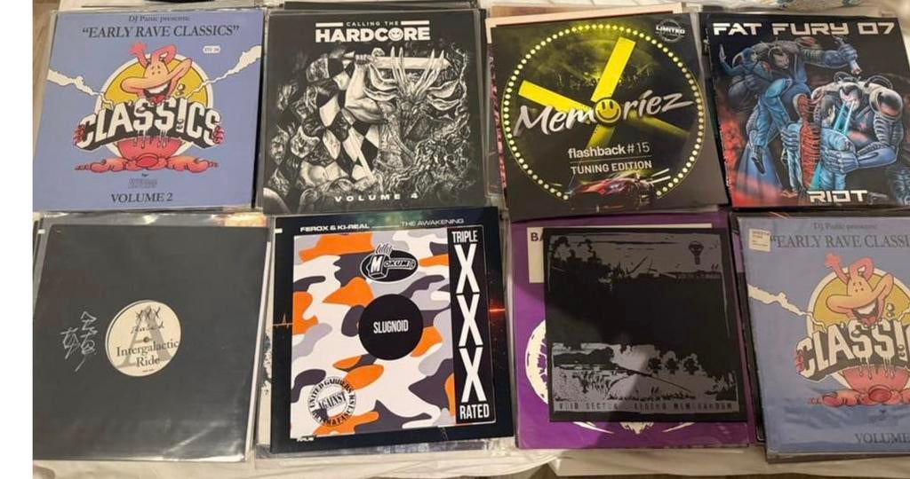 60+ Hardcore/Gabber zie OMSCHRIJVING, Ophalen of Verzenden, Zo goed als nieuw, 12 inch, Techno of Trance
