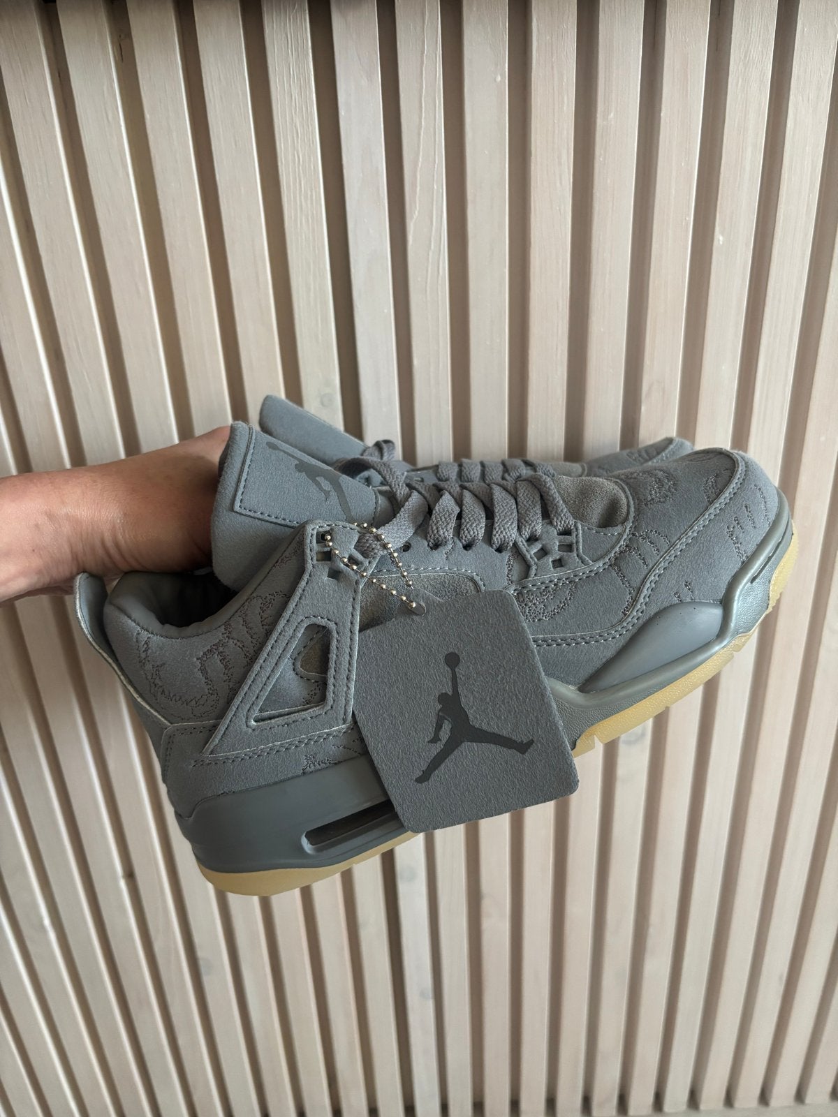 Nike Air Jordan 4 Retro WMNS - Grijs/Wit, Ophalen of Verzenden, Nieuw, Grijs, Sneakers of Gympen
