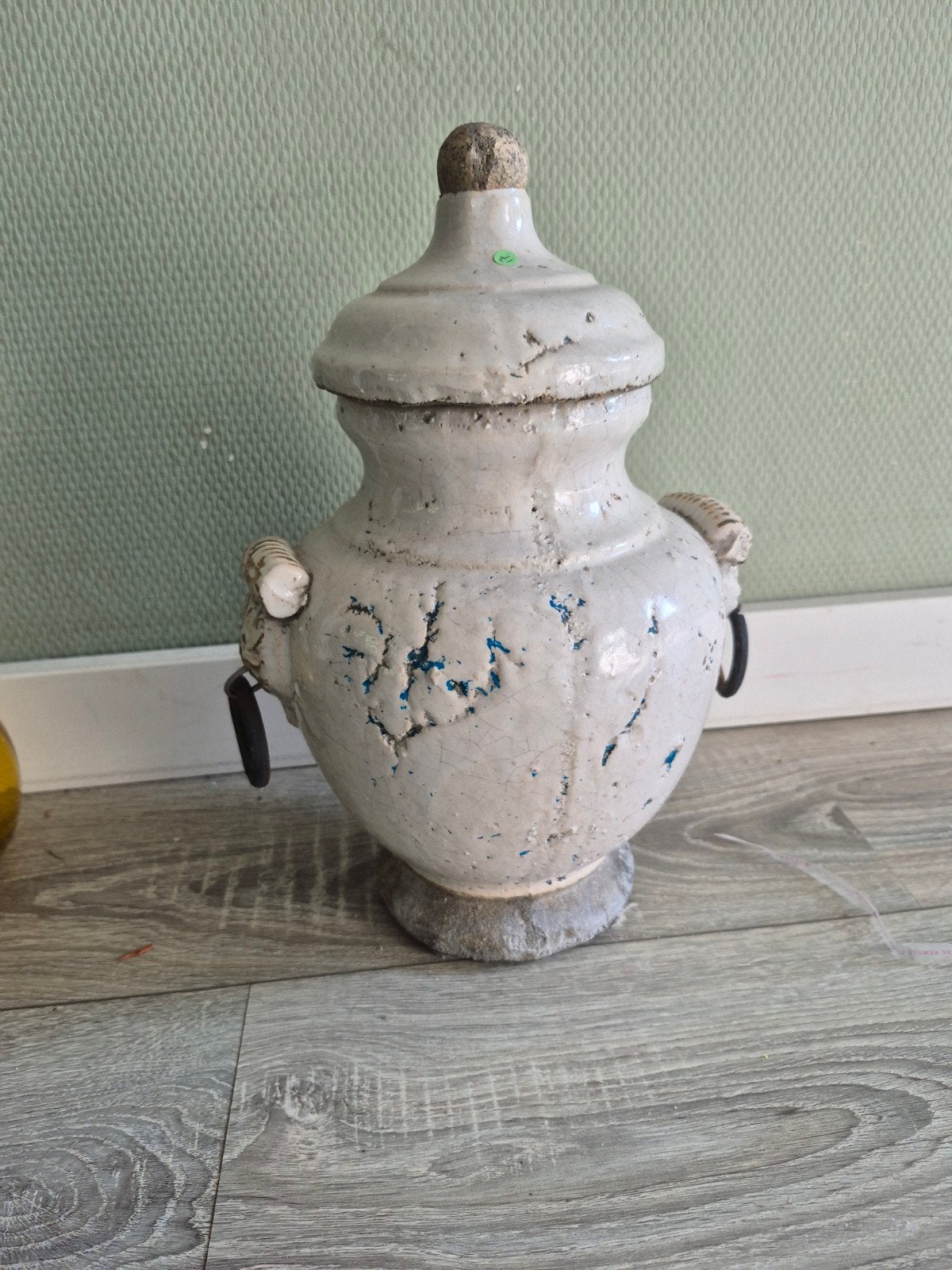 Decoratieve urn/pot met deksel - Vintage stijl, Ophalen of Verzenden