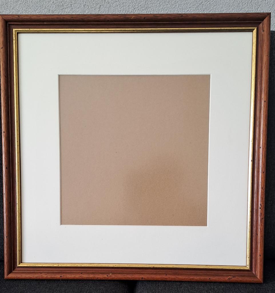 Fotolijst met passe partout, Ophalen of Verzenden, Gebruikt