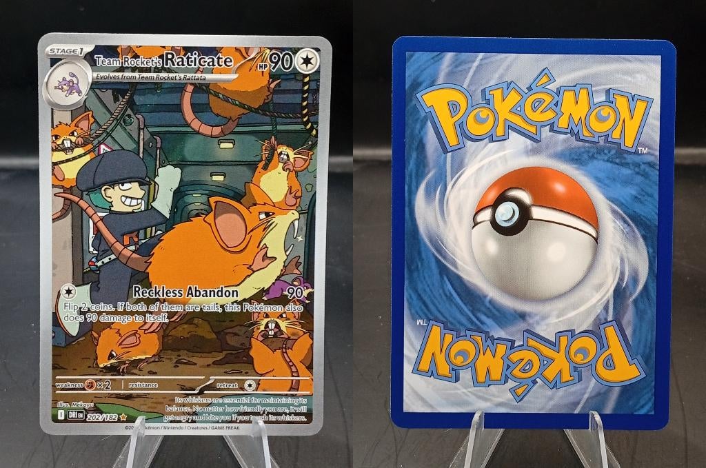 Team Rocket's Raticate (DRI 202) - Near Mint, Ophalen of Verzenden, Zo goed als nieuw, Losse kaart