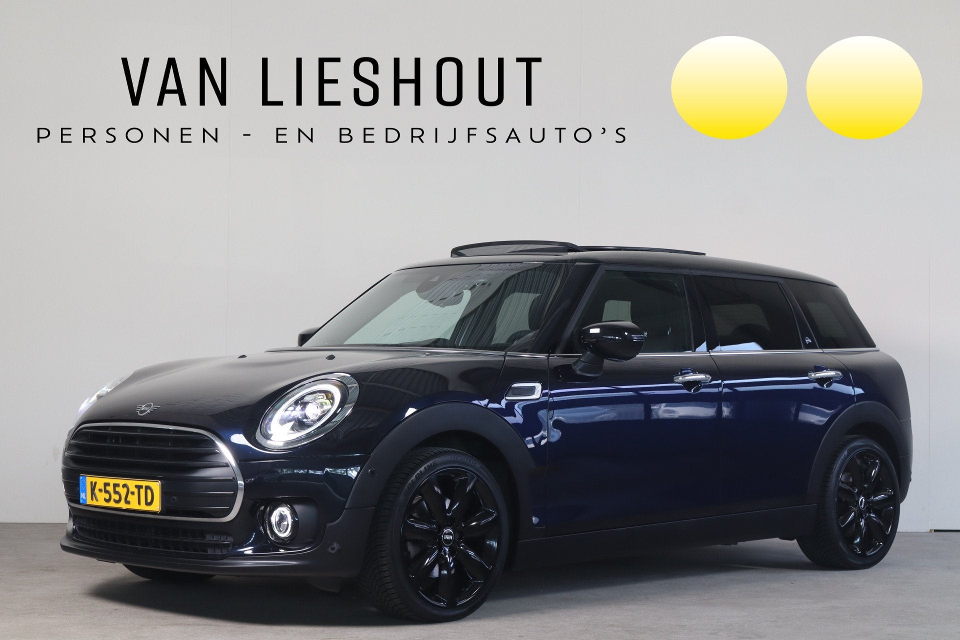 MINI Clubman 1.5 Cooper Richmond Park Edition NL-Auto! Panor, Auto's, Mini, 136 pk, Gebruikt, 715 kg, Blauw