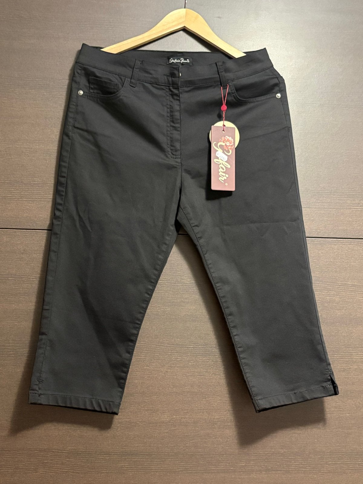 Nieuwe Gafair Jeans Power Stretch Capri Broek Maat 42, Zwart, Maat 42/44 (L), Nieuw, Ophalen of Verzenden