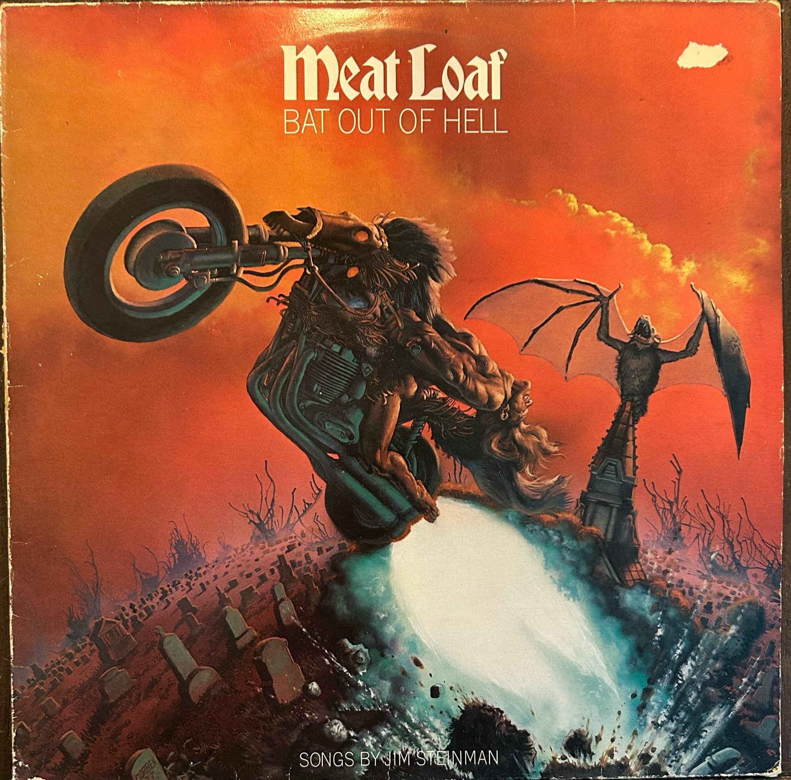Meat Loaf - Bat Out of Hell LP (1977) Classic Rock Vinyl, Cd's en Dvd's, Vinyl | Rock, LP, Gebruikt, Originele persing, Ophalen of Verzenden