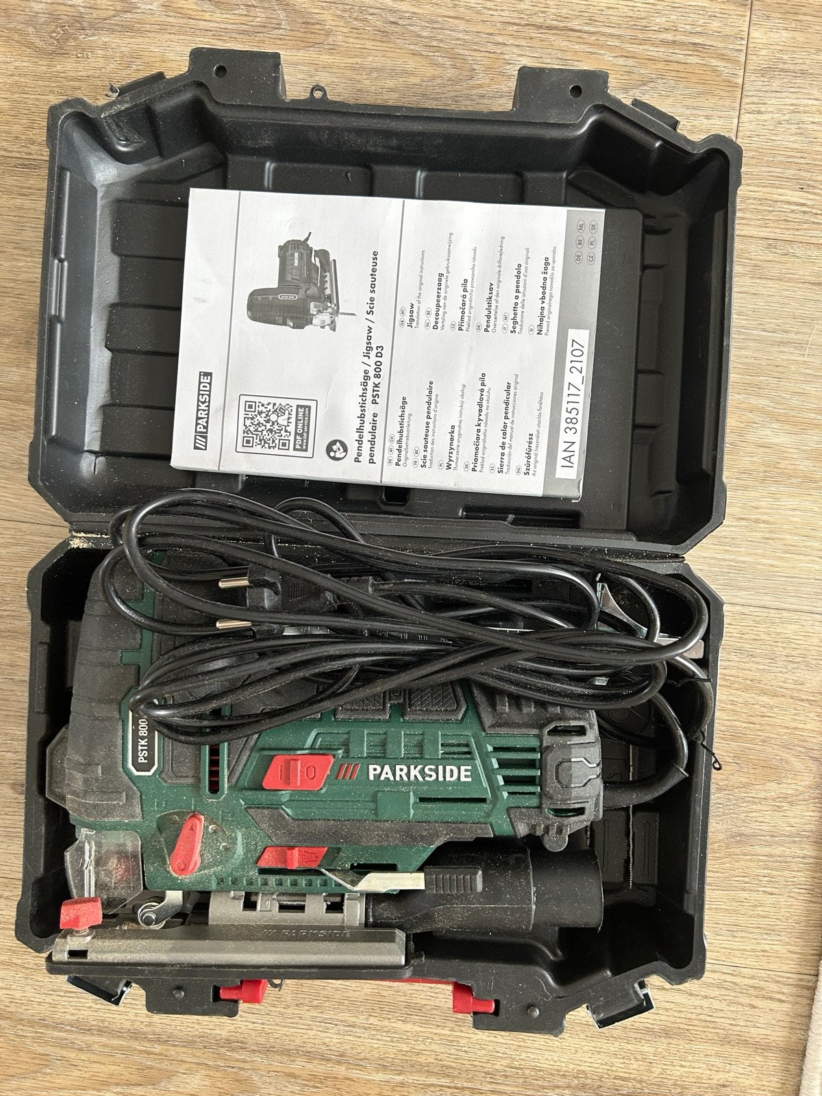 Parkside Decoupeerzaag, Ophalen, Gebruikt, Decoupeerzaag, 600 tot 1200 watt