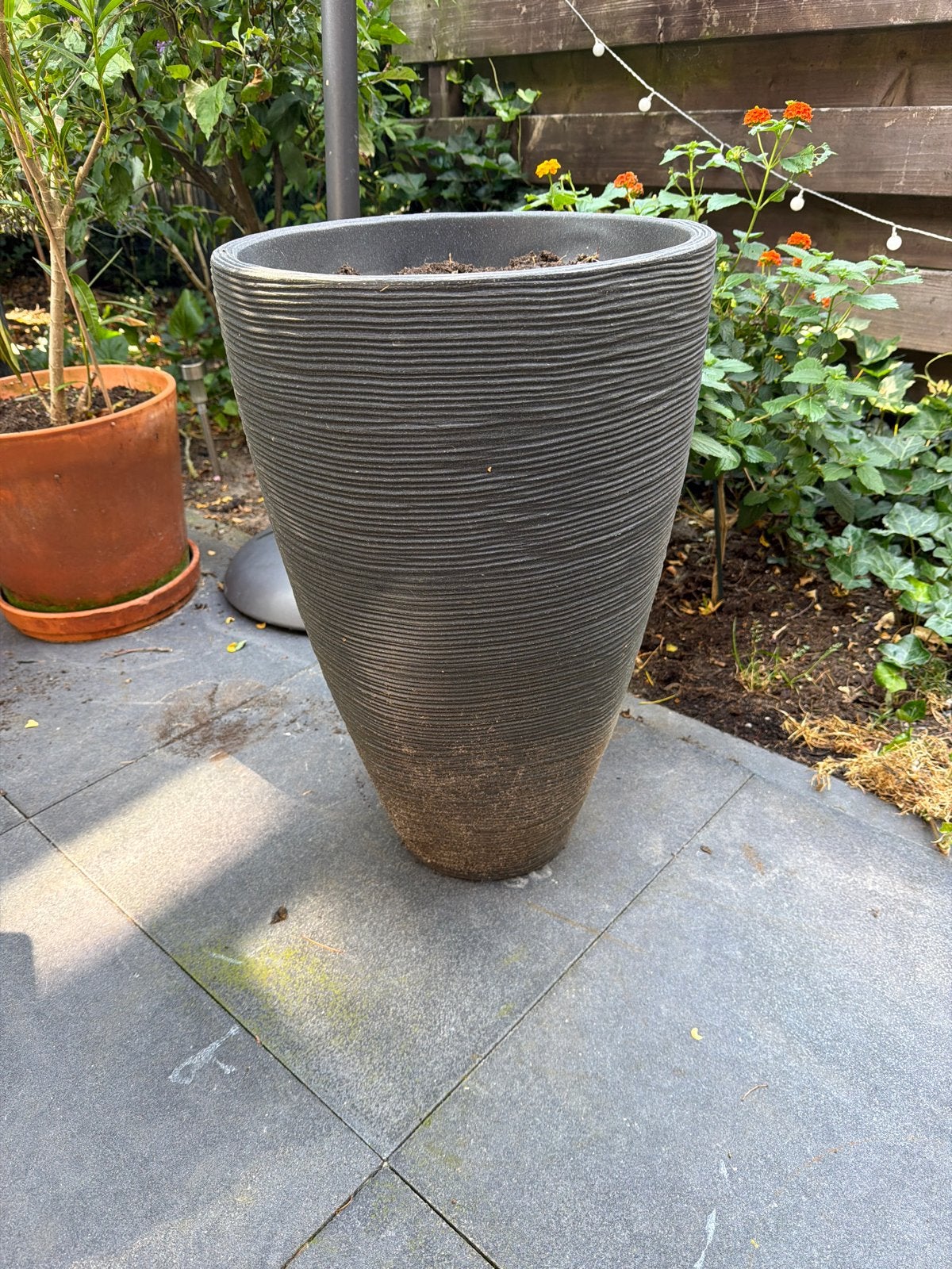 Grote kunststof plantenpot voor binnen of buiten, Tuin en Terras, Ophalen, Kunststof, Gebruikt, 40 cm of meer