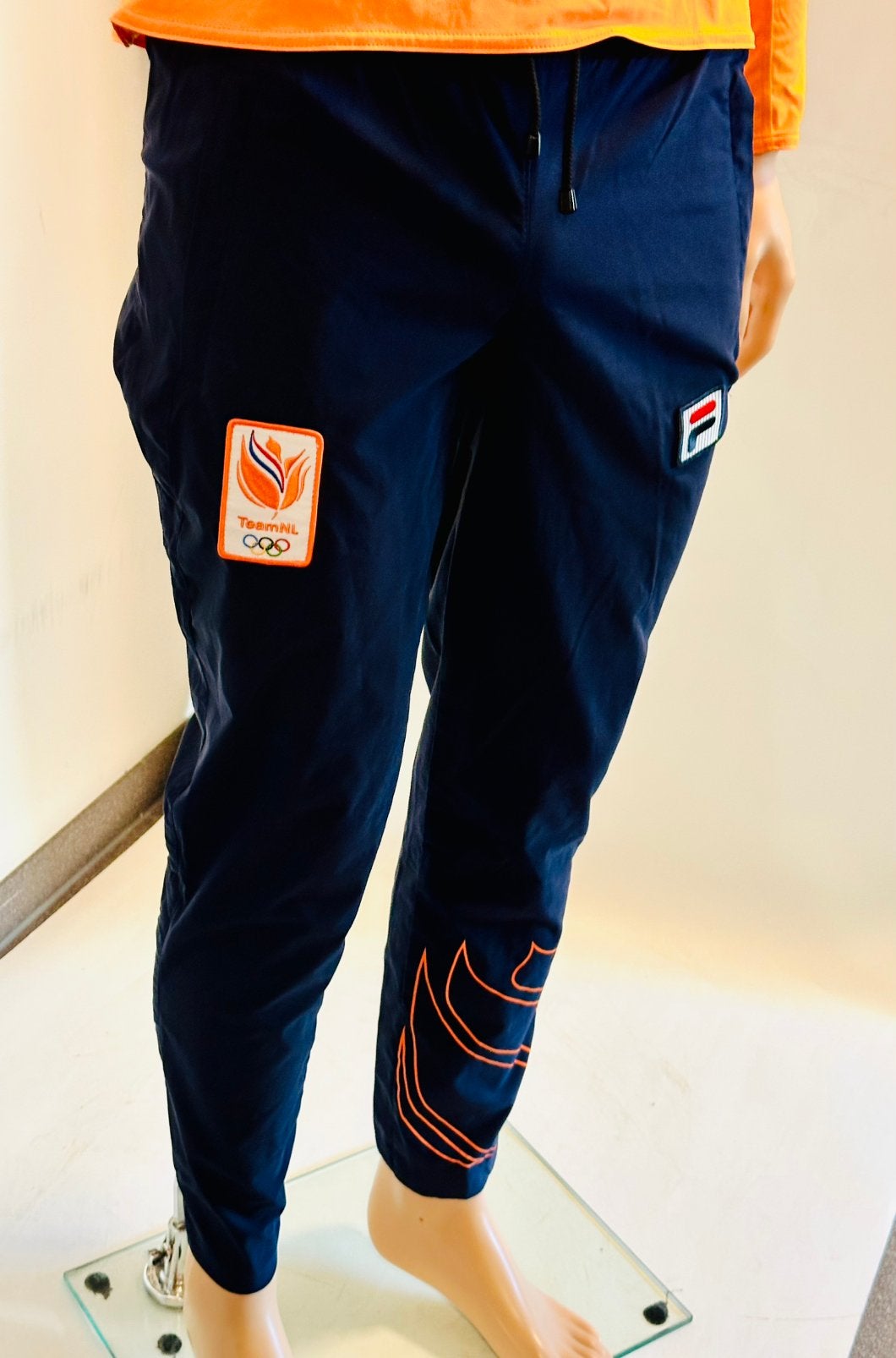 Casual sportbroek trainingsbroek teamNL Asics maat S, Blauw, Overige typen, Ophalen of Verzenden, Zo goed als nieuw