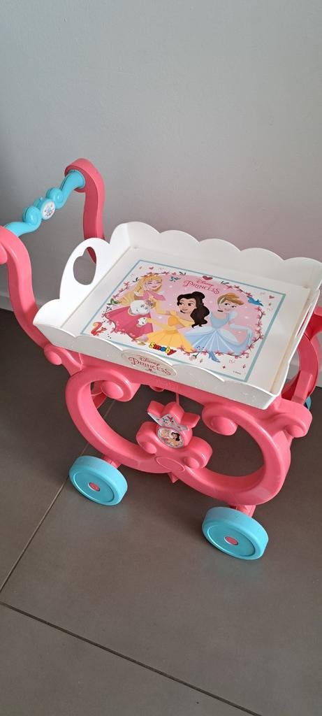Roze Prinsessen Loopwagen met Dienblad - Disney Princess, Ophalen of Verzenden, Gebruikt, Meisje