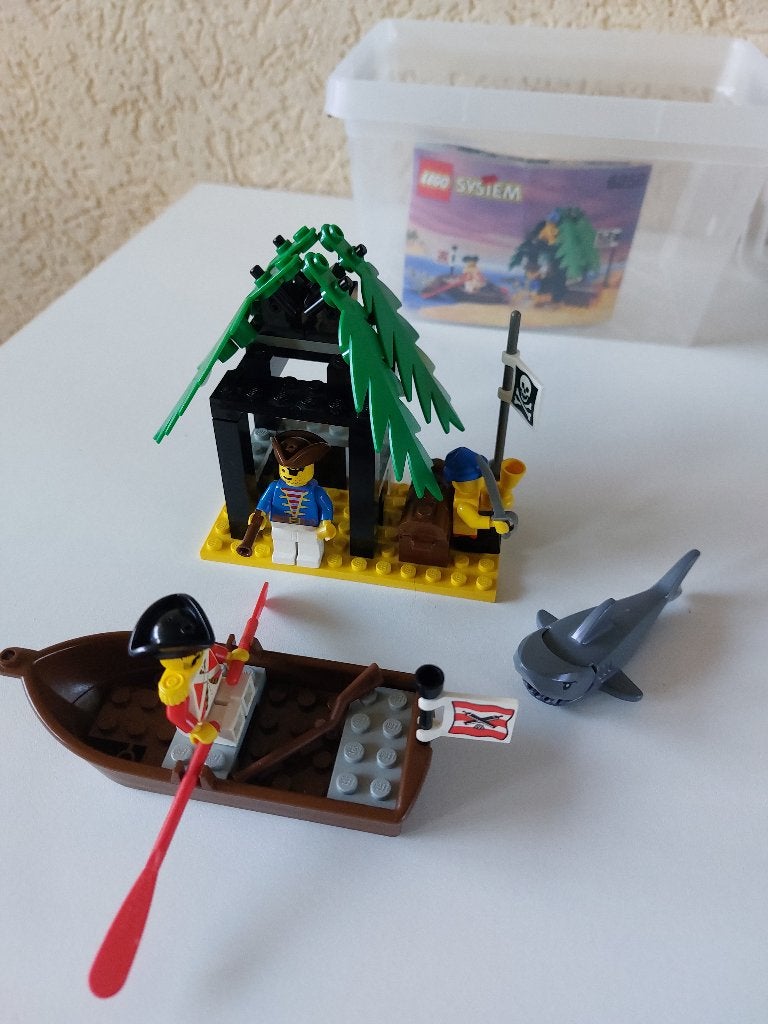VINTAGE, legoset 6258, pirateneiland,smuggler's Shanty(1992), Kinderen en Baby's, Gebruikt, Lego, Compleet, Complete set